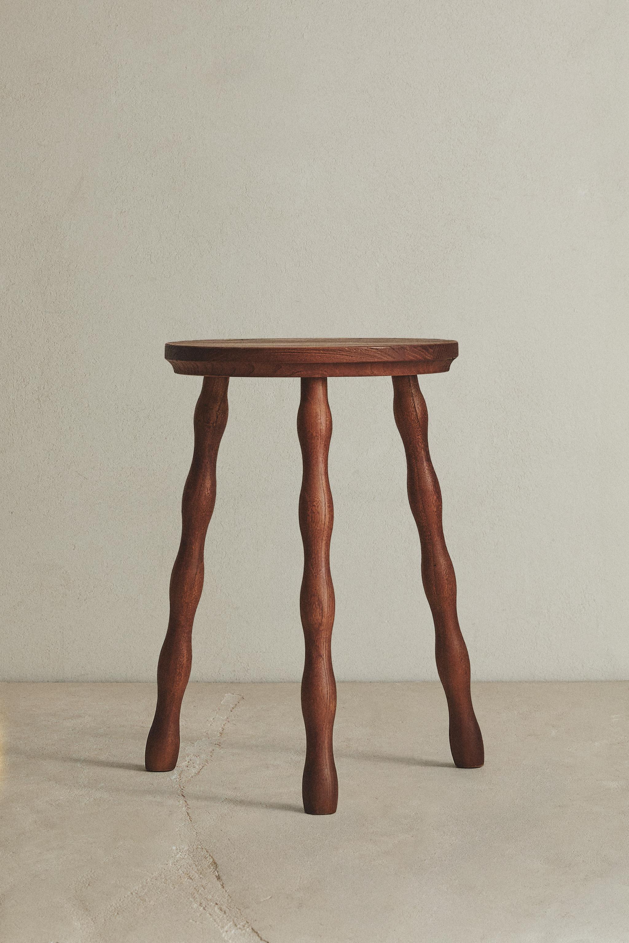 ELM WOOD STOOL